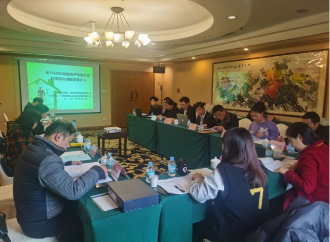 桂林青山环保技术成果《年产6000吨锂离子电池添加剂项目 环境影响报告书》顺利通过评审